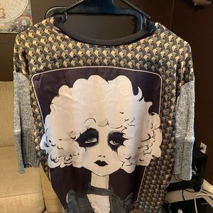 Zara women face shirt